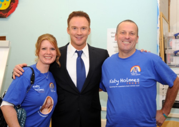 Russell with paula and David Holmes